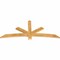Ekena Millwork Alberta Rough Sawn Timber Gable Bracket, Western Red Cedar, 72"W x 30"H x 2"D x 4"F, 10/12 Pitch GBW072X30X0204ALB00RWR - alternate 4